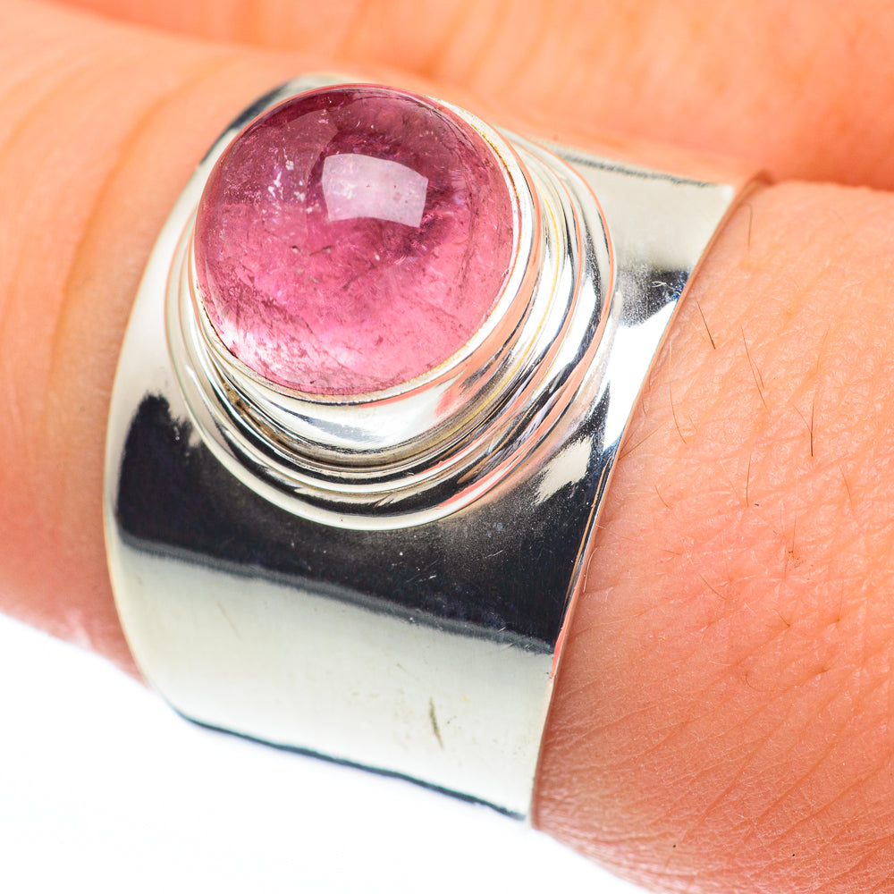 Pink Tourmaline Rings handcrafted by Ana Silver Co - RING61209