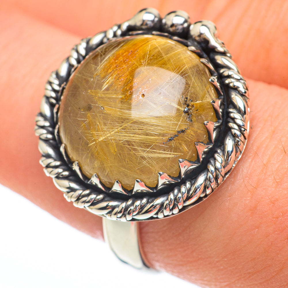 Rutilated Quartz Rings handcrafted by Ana Silver Co - RING61214
