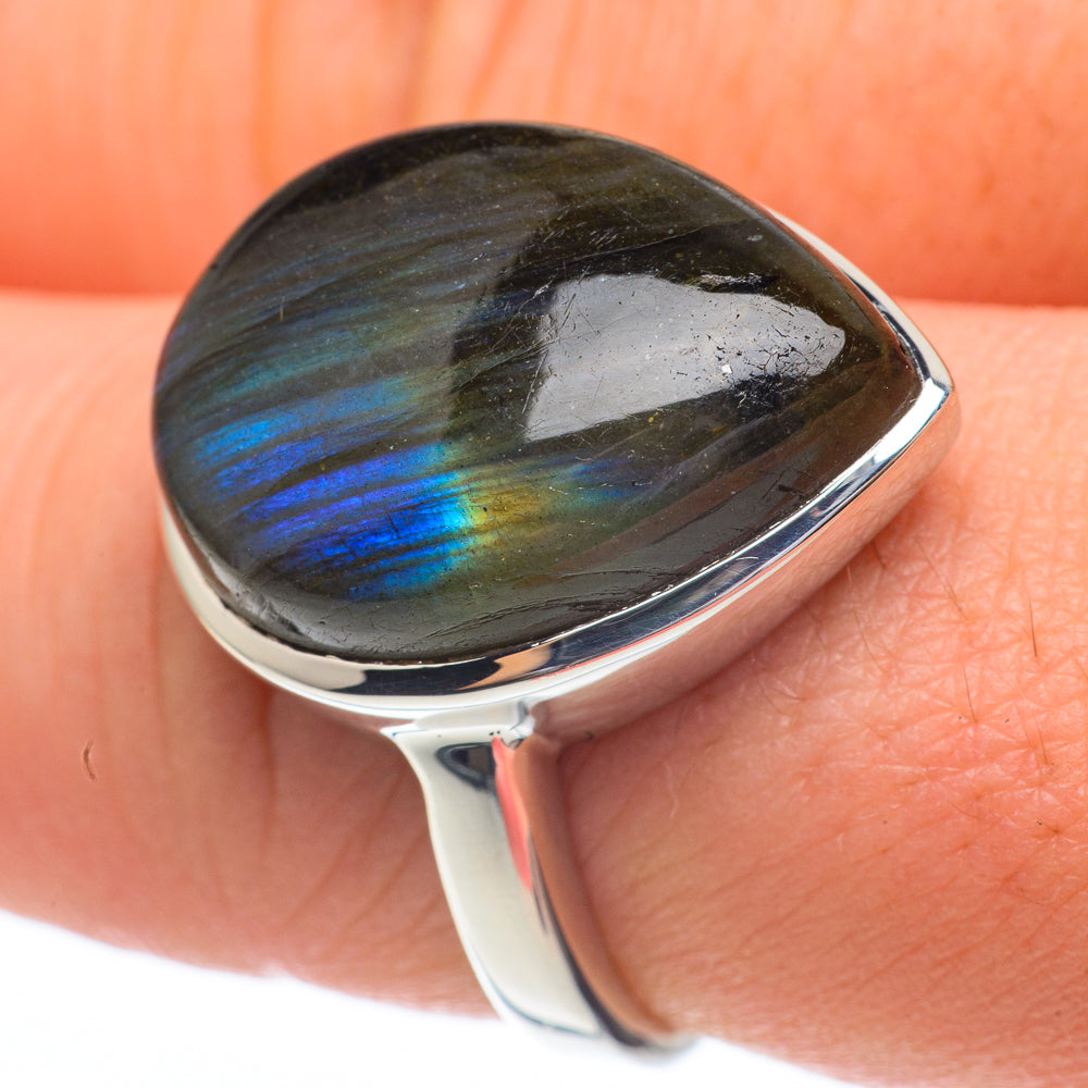 Labradorite Rings handcrafted by Ana Silver Co - RING61220