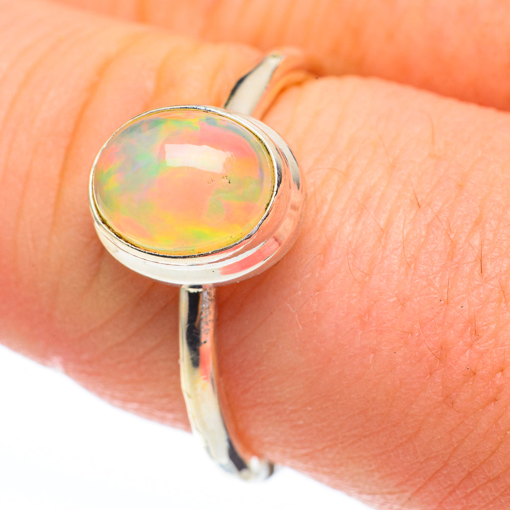 Ethiopian Opal Rings handcrafted by Ana Silver Co - RING61221