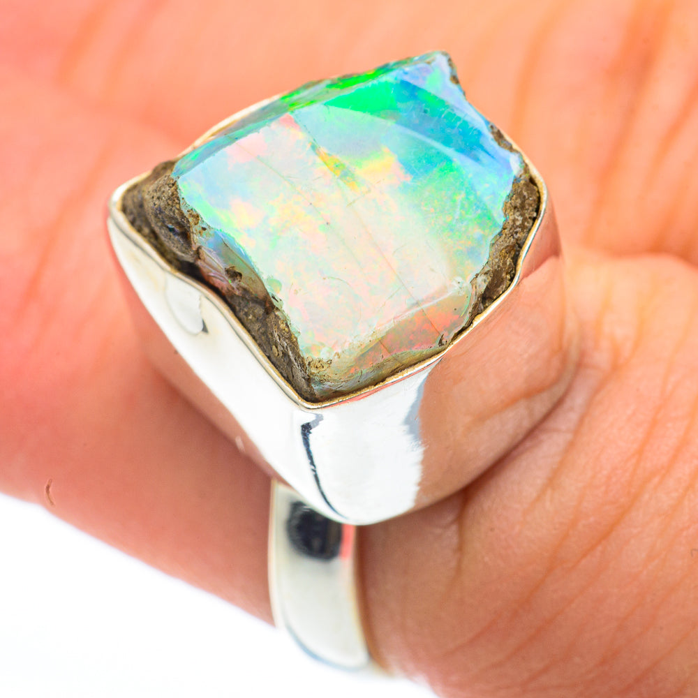 Ethiopian Opal Rings handcrafted by Ana Silver Co - RING61222