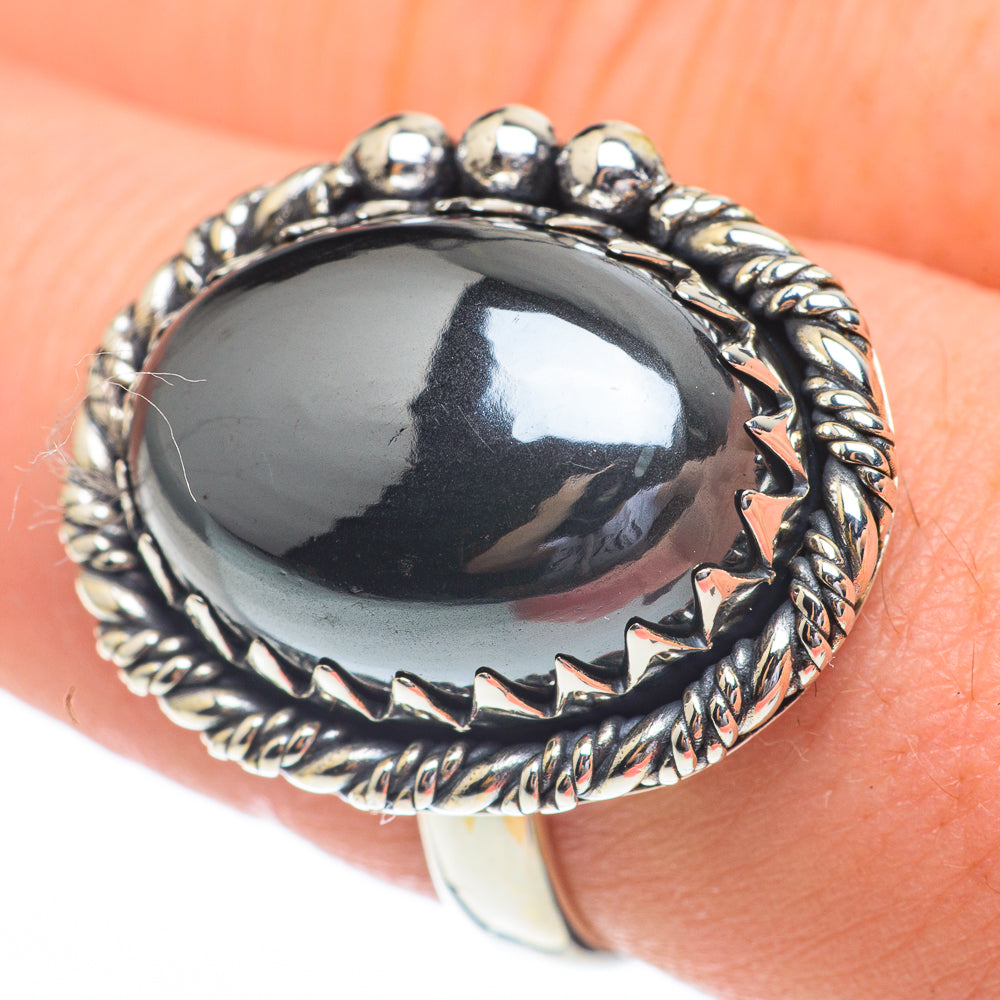Hematite Rings handcrafted by Ana Silver Co - RING61223