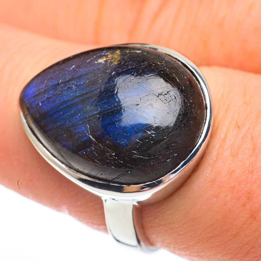Labradorite Rings handcrafted by Ana Silver Co - RING61225