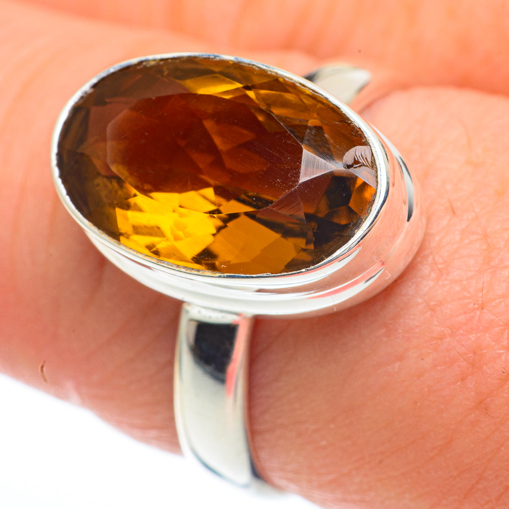 Mandarin Citrine Rings handcrafted by Ana Silver Co - RING61231