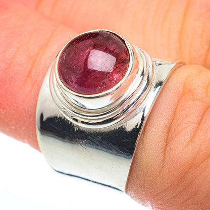 Pink Tourmaline Rings handcrafted by Ana Silver Co - RING61232