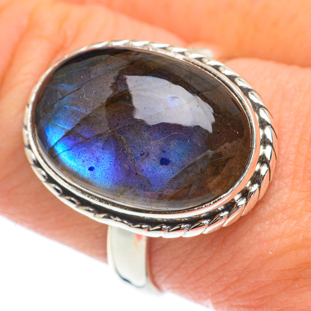 Labradorite Rings handcrafted by Ana Silver Co - RING61247