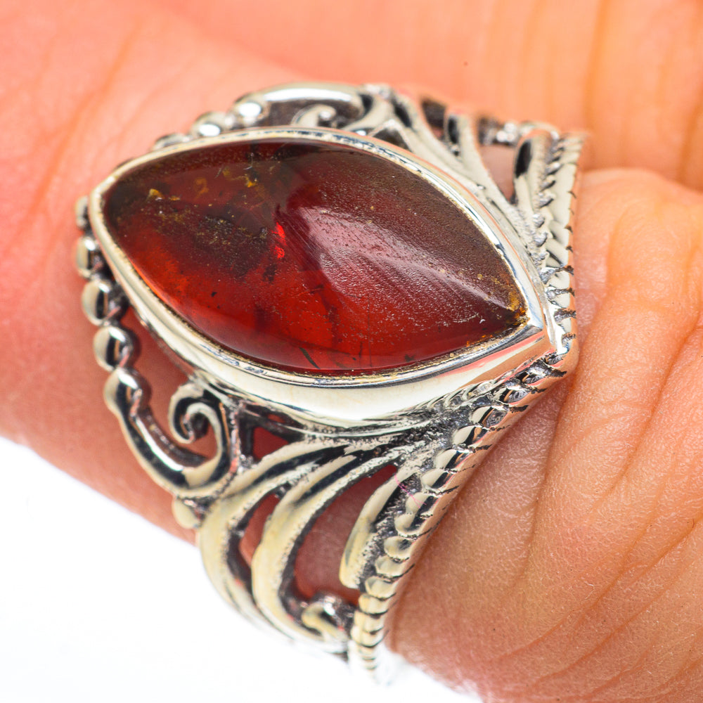 Baltic Amber Rings handcrafted by Ana Silver Co - RING61252