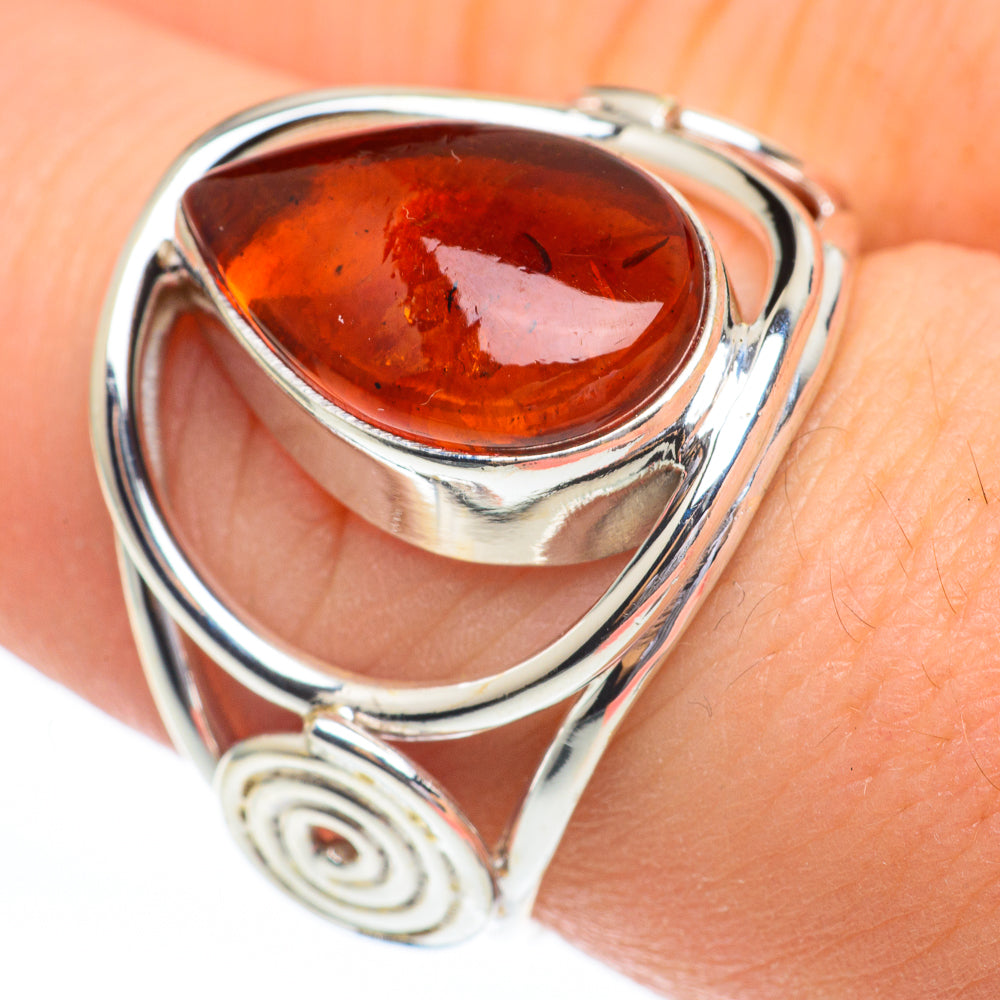 Baltic Amber Rings handcrafted by Ana Silver Co - RING61253