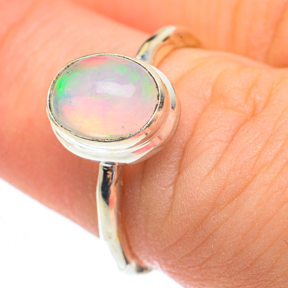 Ethiopian Opal Rings handcrafted by Ana Silver Co - RING61262