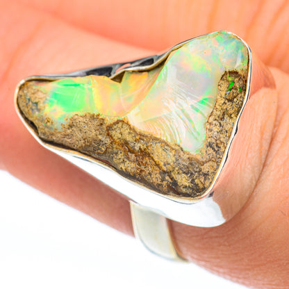 Ethiopian Opal Rings handcrafted by Ana Silver Co - RING61263
