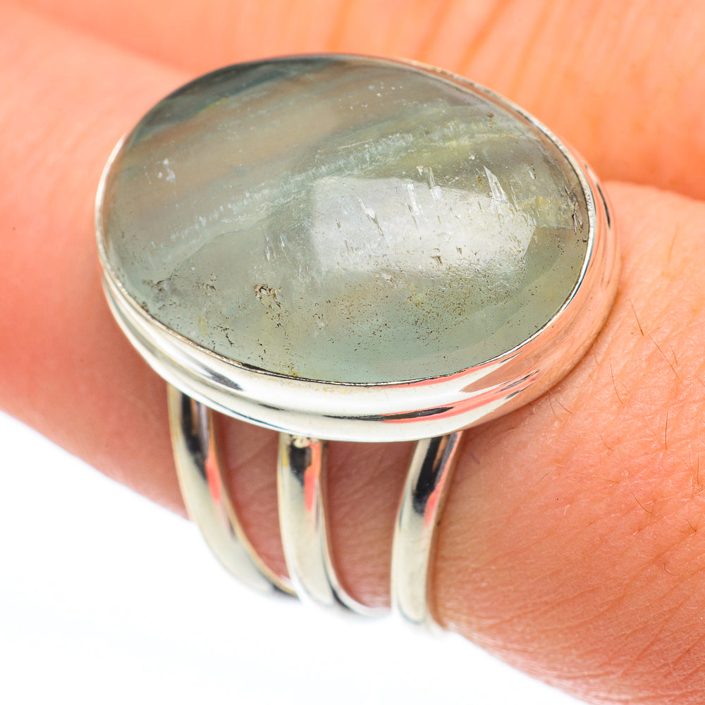 Green Fluorite Rings handcrafted by Ana Silver Co - RING61265