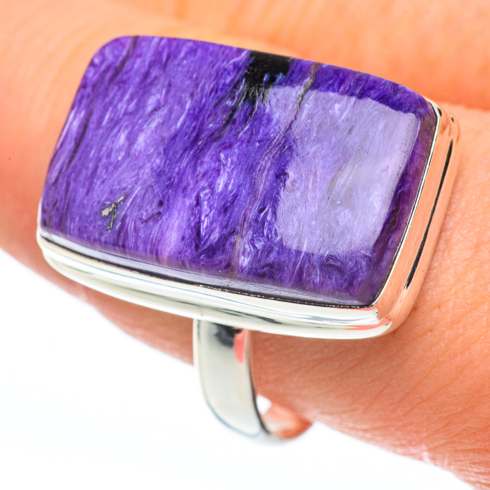 Charoite Rings handcrafted by Ana Silver Co - RING61275