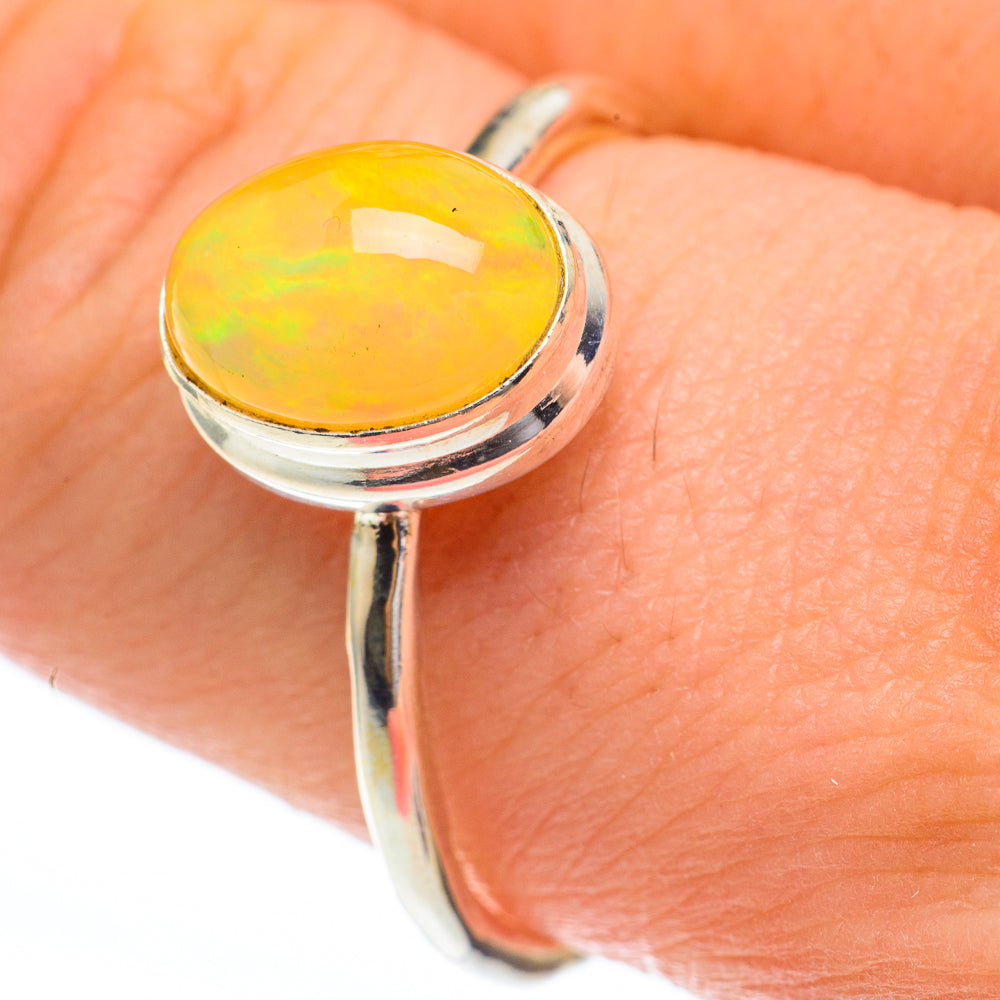 Ethiopian Opal Rings handcrafted by Ana Silver Co - RING61279