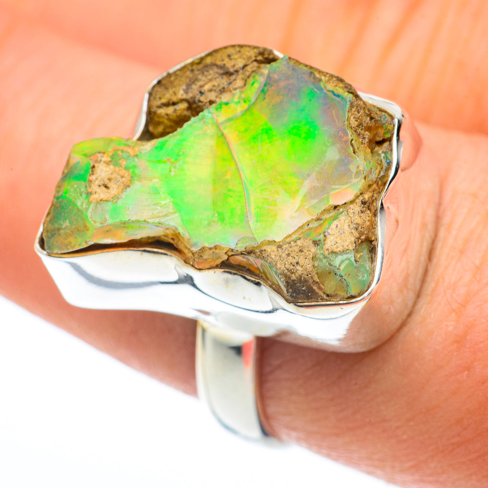 Ethiopian Opal Rings handcrafted by Ana Silver Co - RING61280