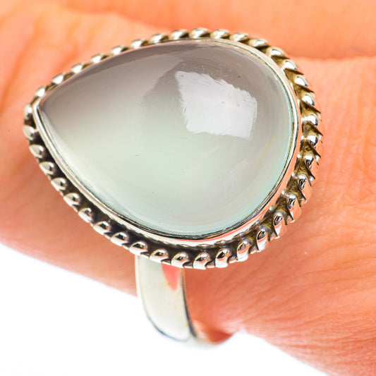 Aqua Chalcedony Rings handcrafted by Ana Silver Co - RING61283