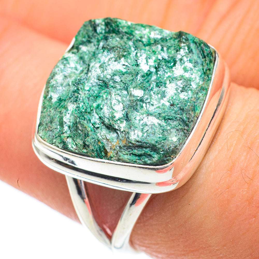 Green Fuchsite Rings handcrafted by Ana Silver Co - RING61285