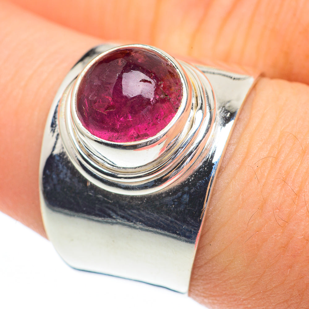 Pink Tourmaline Rings handcrafted by Ana Silver Co - RING61287