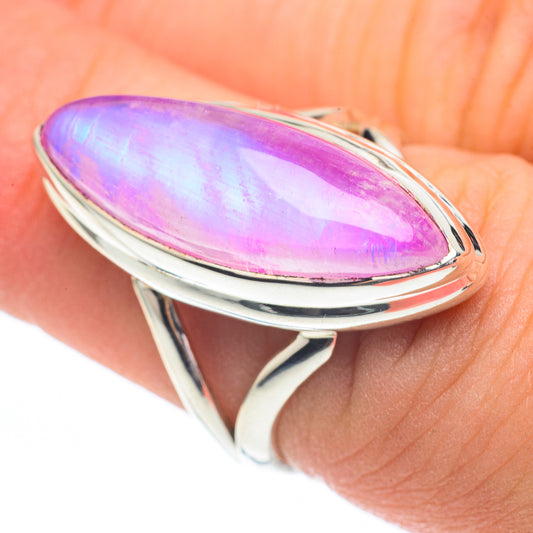 Pink Moonstone Rings handcrafted by Ana Silver Co - RING61288