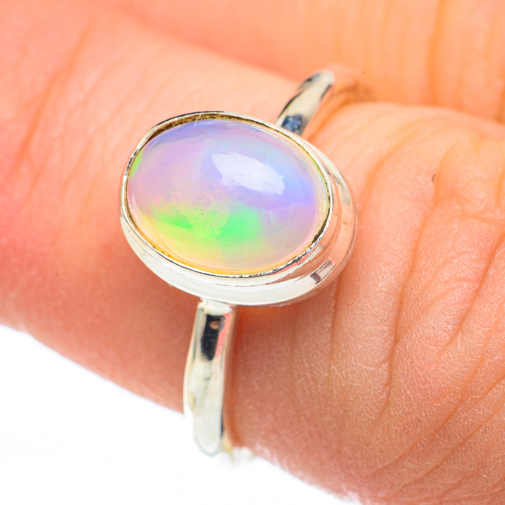 Ethiopian Opal Rings handcrafted by Ana Silver Co - RING61295