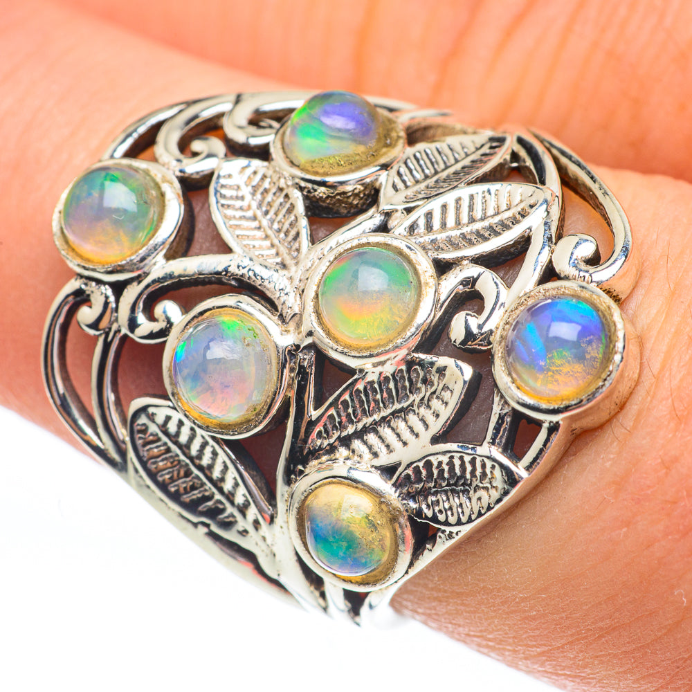 Ethiopian Opal Rings handcrafted by Ana Silver Co - RING61296