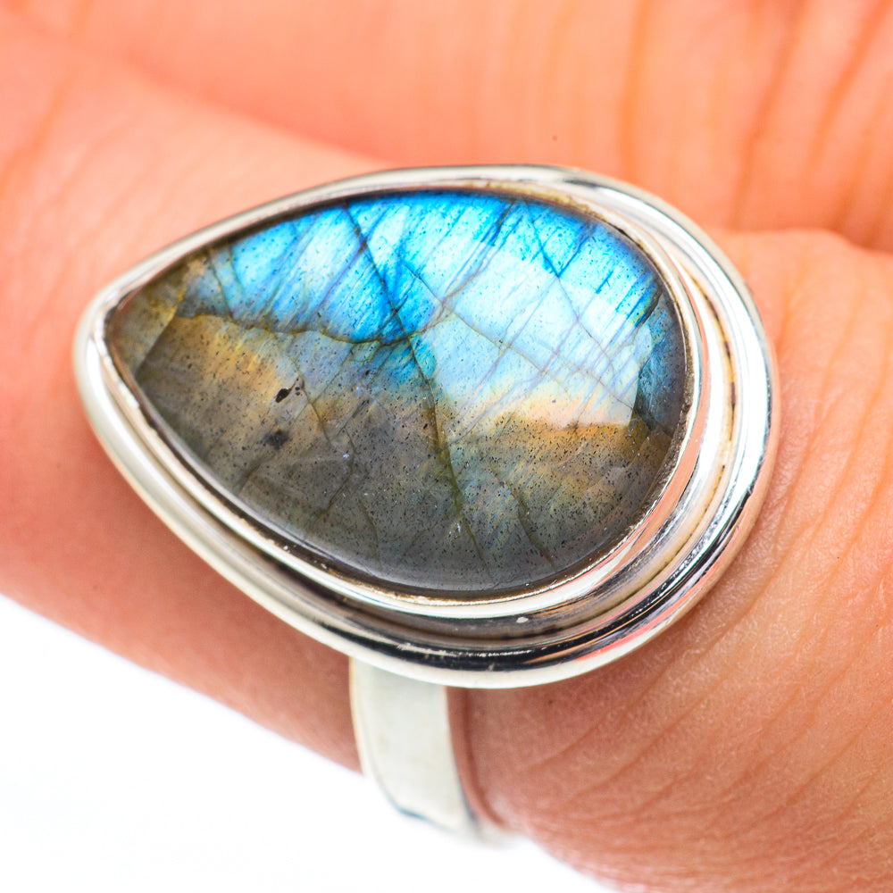 Labradorite Rings handcrafted by Ana Silver Co - RING61299
