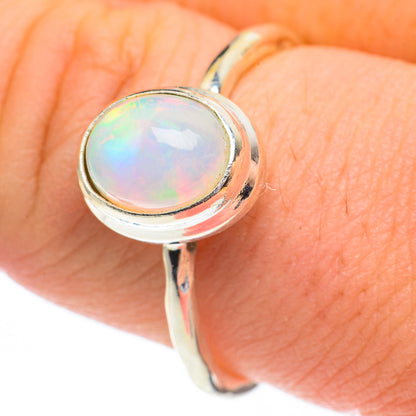Ethiopian Opal Rings handcrafted by Ana Silver Co - RING61311