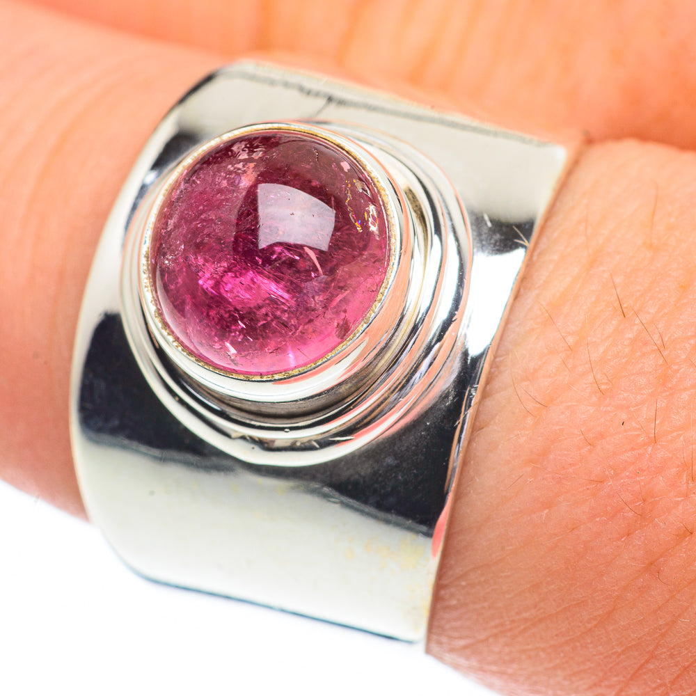 Pink Tourmaline Rings handcrafted by Ana Silver Co - RING61317