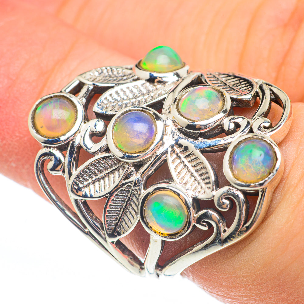 Ethiopian Opal Rings handcrafted by Ana Silver Co - RING61322