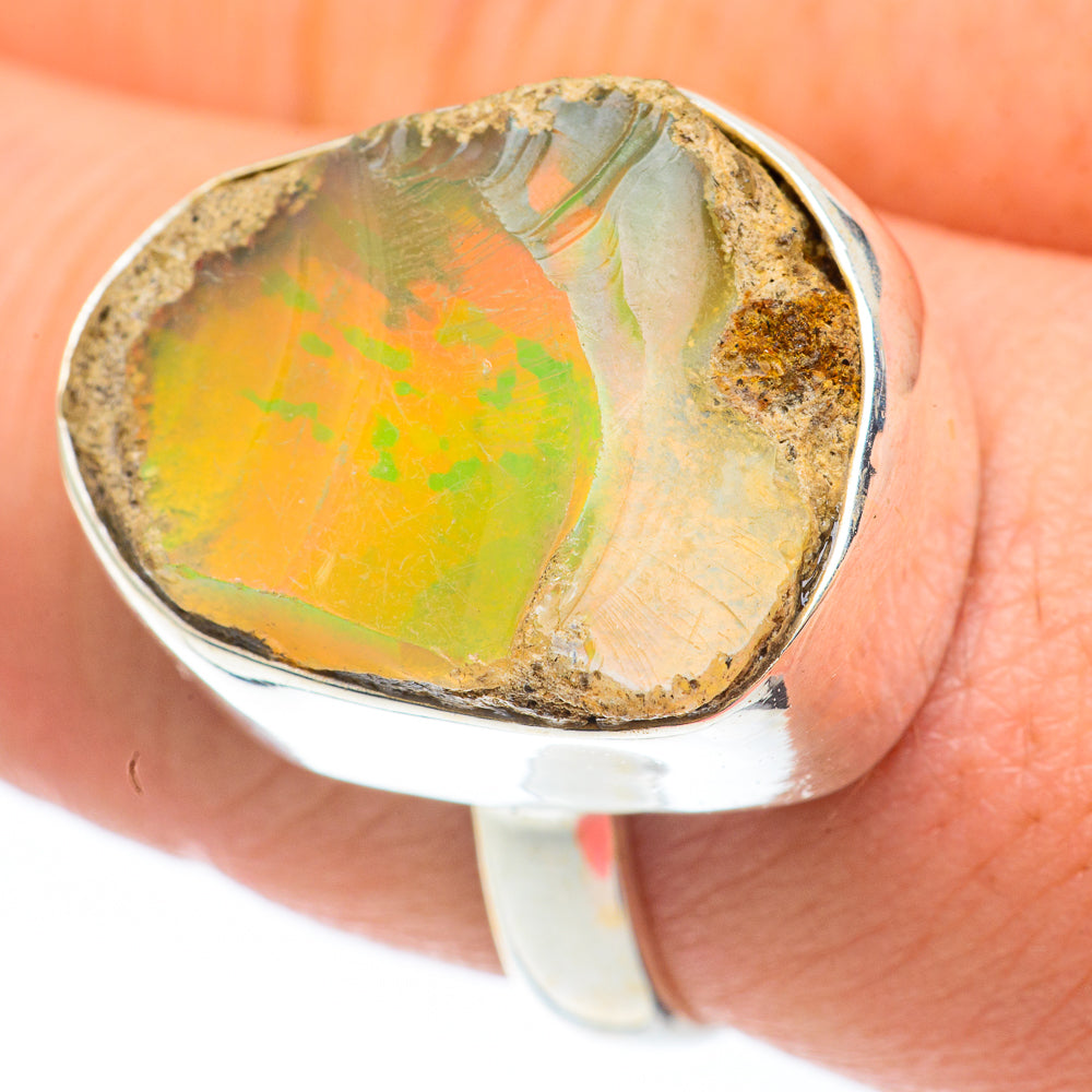 Ethiopian Opal Rings handcrafted by Ana Silver Co - RING61333