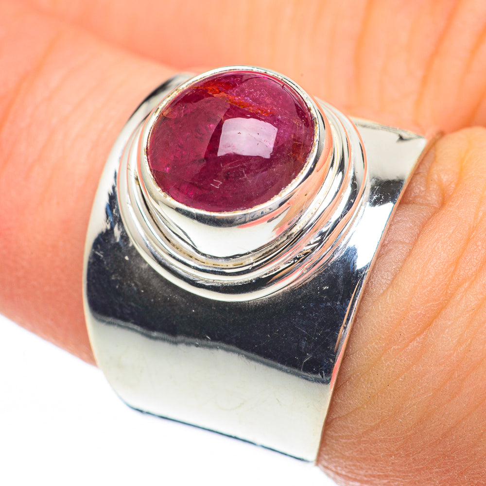 Pink Tourmaline Rings handcrafted by Ana Silver Co - RING61339