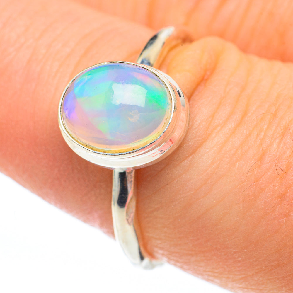 Ethiopian Opal Rings handcrafted by Ana Silver Co - RING61343