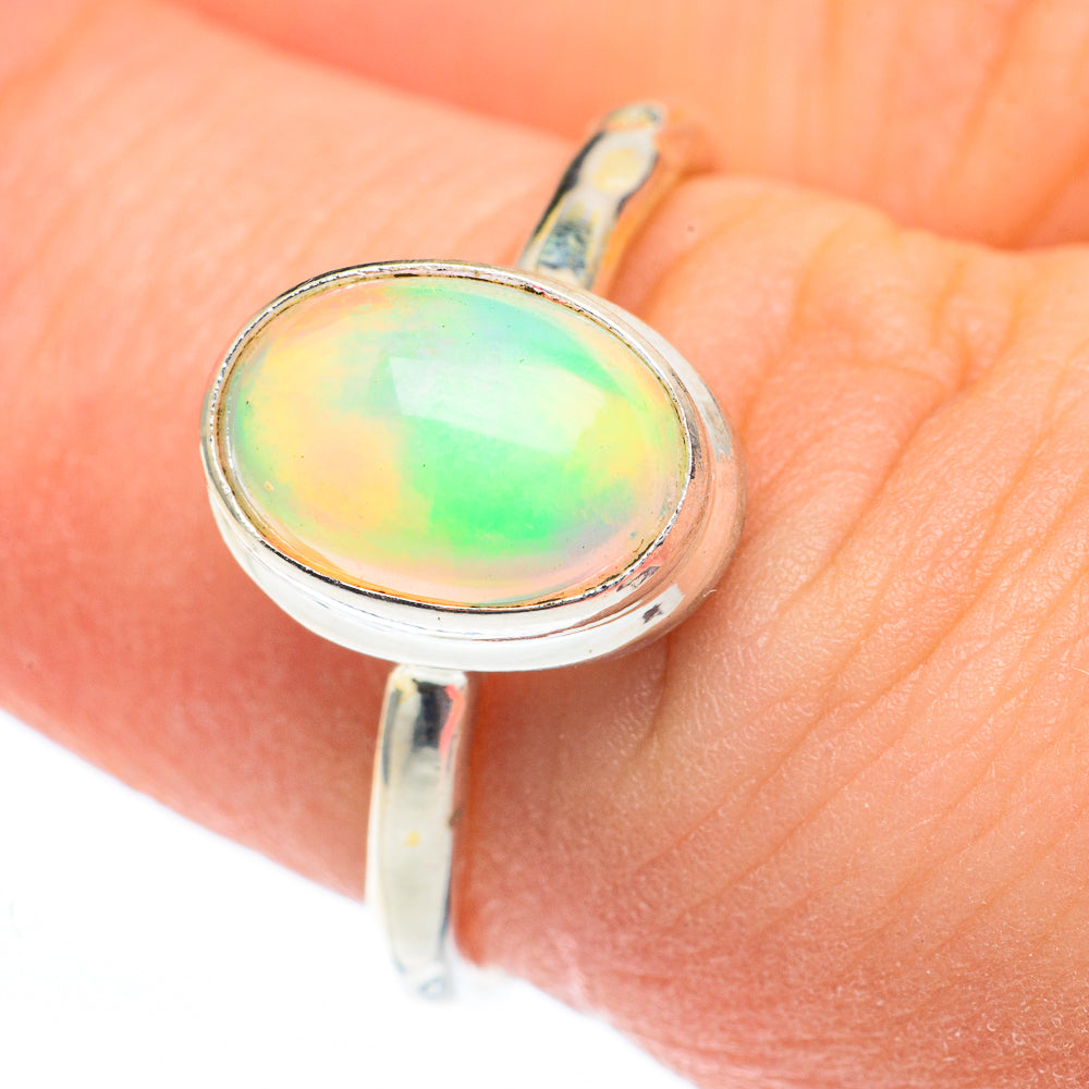 Ethiopian Opal Rings handcrafted by Ana Silver Co - RING61351