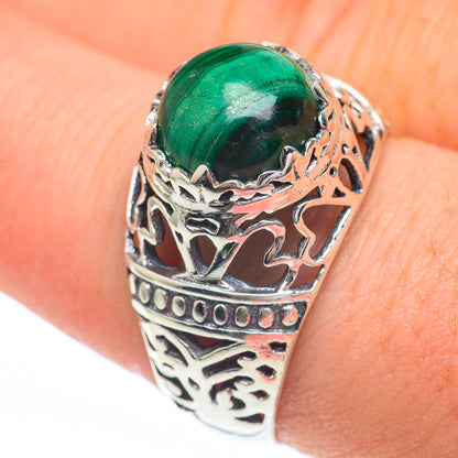 Malachite Rings handcrafted by Ana Silver Co - RING61355