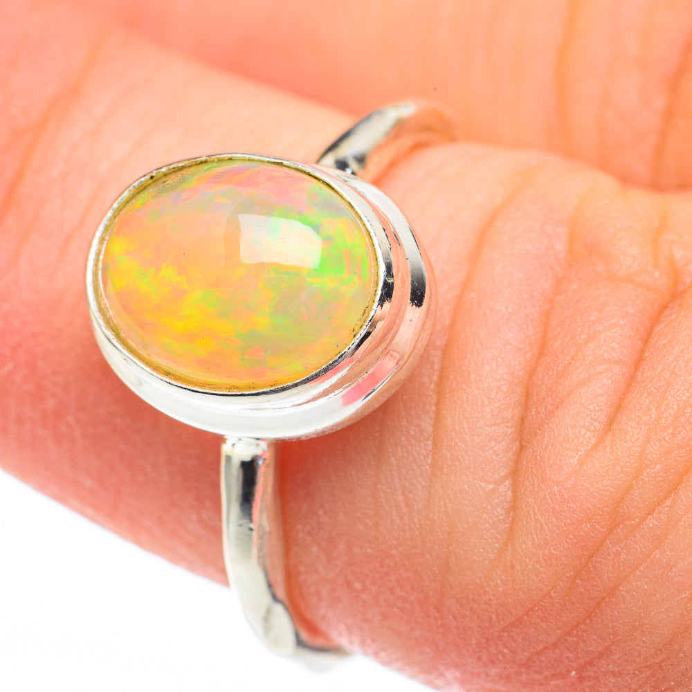 Ethiopian Opal Rings handcrafted by Ana Silver Co - RING61359