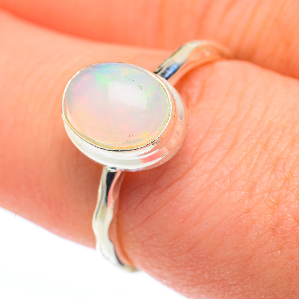 Ethiopian Opal Rings handcrafted by Ana Silver Co - RING61365
