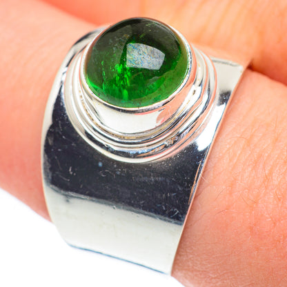 Green Tourmaline Rings handcrafted by Ana Silver Co - RING61368