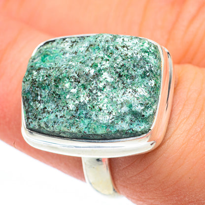 Green Fuchsite Rings handcrafted by Ana Silver Co - RING61374