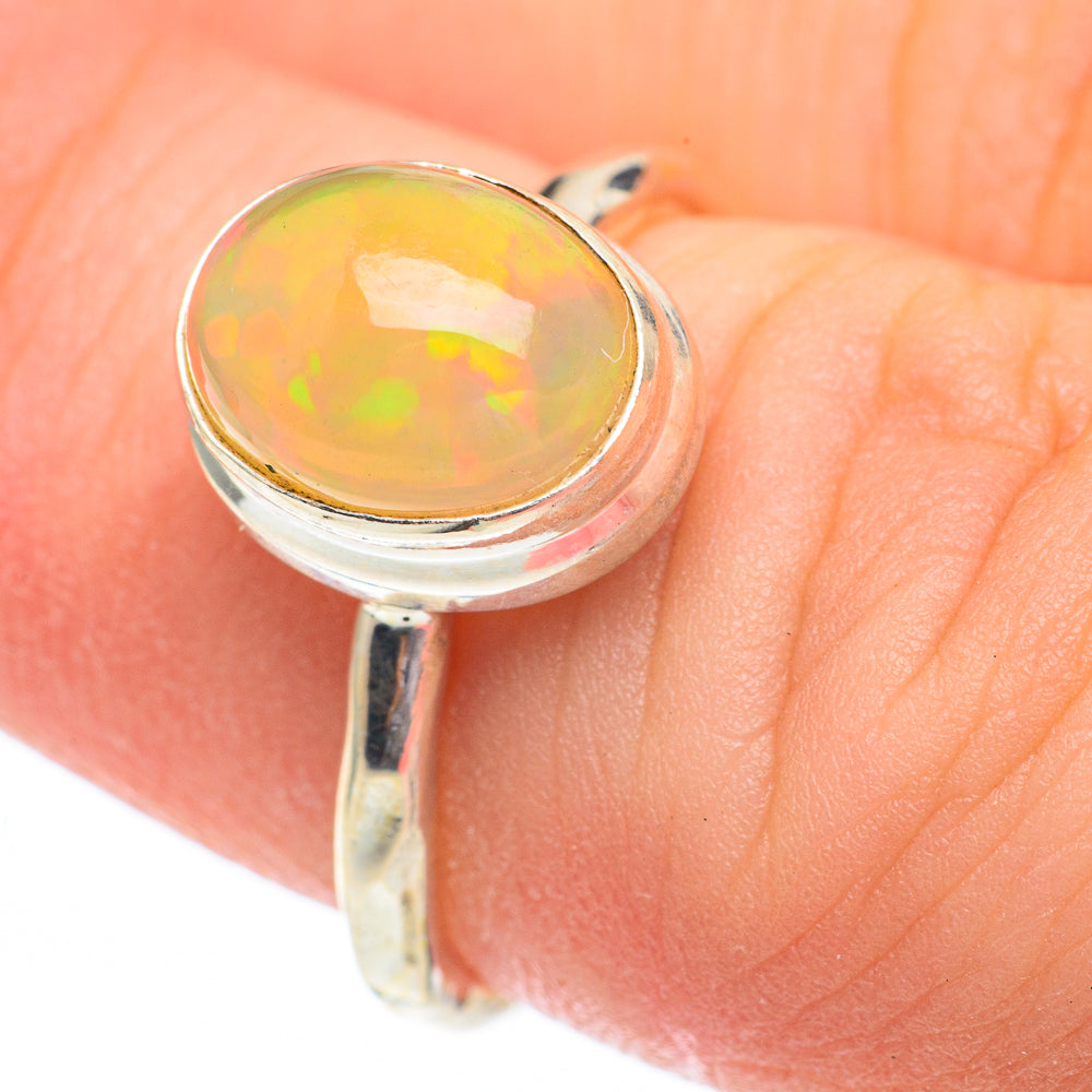 Ethiopian Opal Rings handcrafted by Ana Silver Co - RING61377