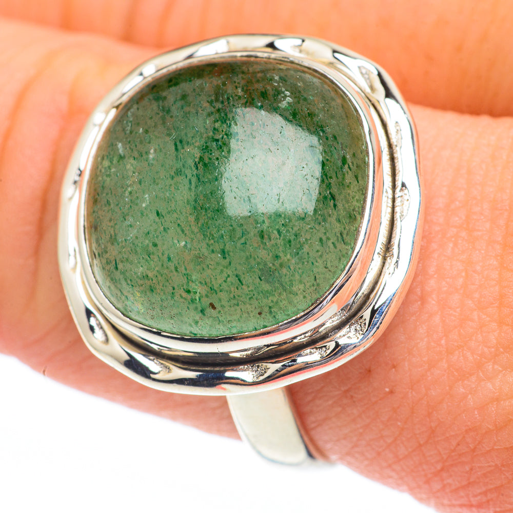 Green Aventurine Rings handcrafted by Ana Silver Co - RING61380