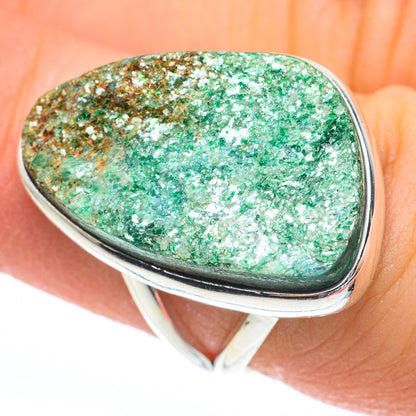 Green Fuchsite Rings handcrafted by Ana Silver Co - RING61386