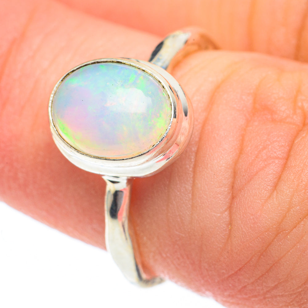 Ethiopian Opal Rings handcrafted by Ana Silver Co - RING61394