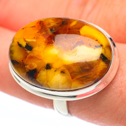 Amber Rings handcrafted by Ana Silver Co - RING61402