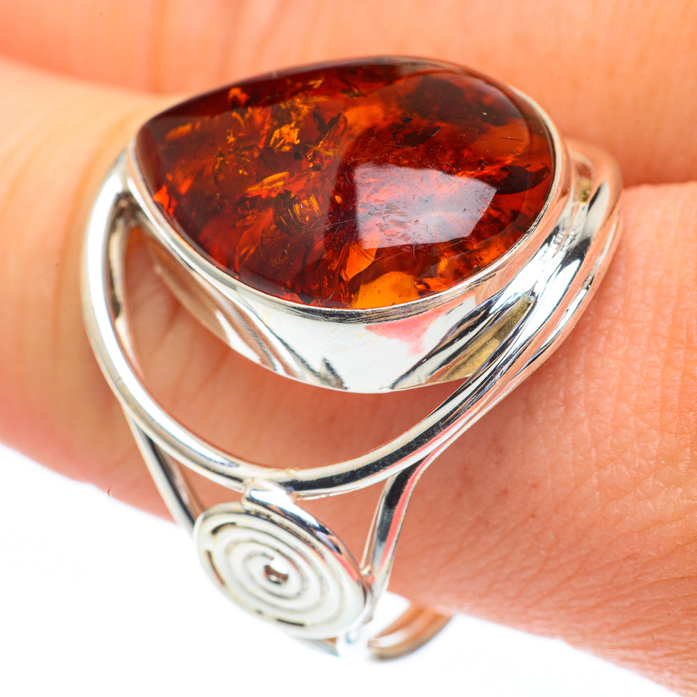 Baltic Amber Rings handcrafted by Ana Silver Co - RING61404