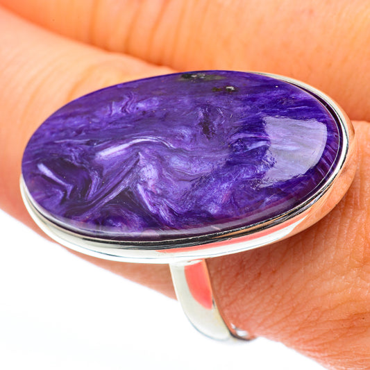 Charoite Rings handcrafted by Ana Silver Co - RING61409