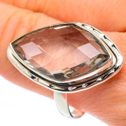 White Quartz Rings handcrafted by Ana Silver Co - RING61414