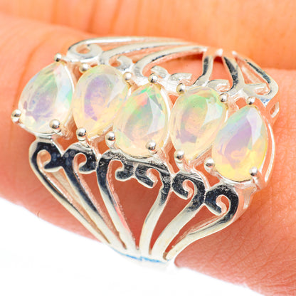 Ethiopian Opal Rings handcrafted by Ana Silver Co - RING61418