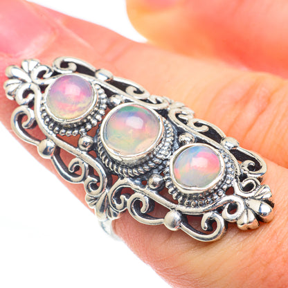Ethiopian Opal Rings handcrafted by Ana Silver Co - RING61419