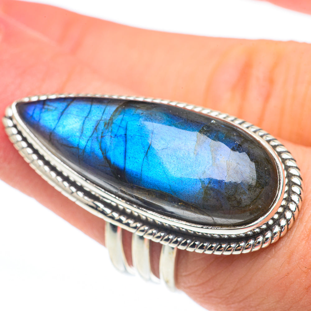 Labradorite Rings handcrafted by Ana Silver Co - RING61421