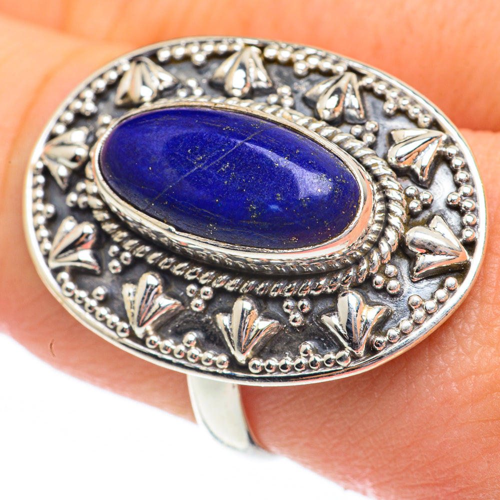 Lapis Lazuli Rings handcrafted by Ana Silver Co - RING61423