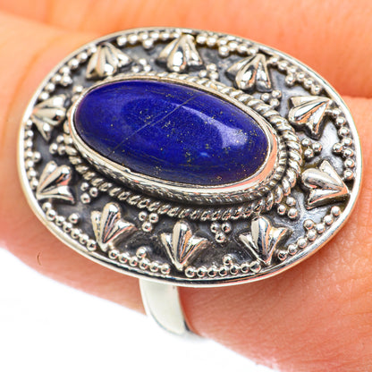 Lapis Lazuli Rings handcrafted by Ana Silver Co - RING61423
